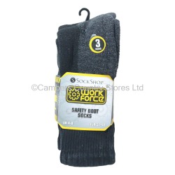 Workforce Ladies Safety Boot Work Socks 3 Pair Pack
